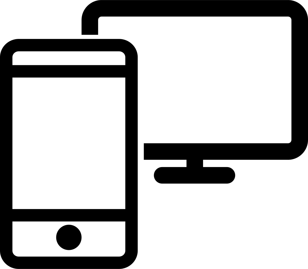 980x858 Mobile Phone And Computer Screen Png Icon Free Download