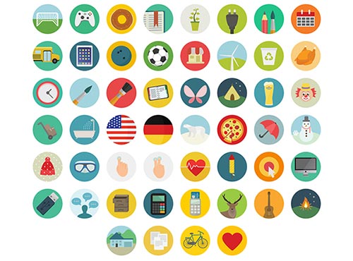 500x370 Modern Icon Set