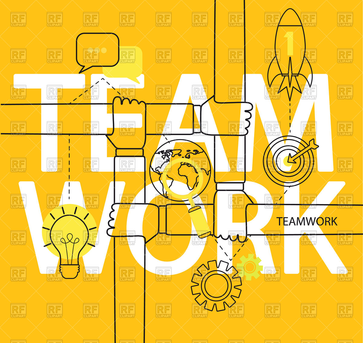 1200x1131 Modern Icons Set Infographic Of Teamwork Concept Vector Image