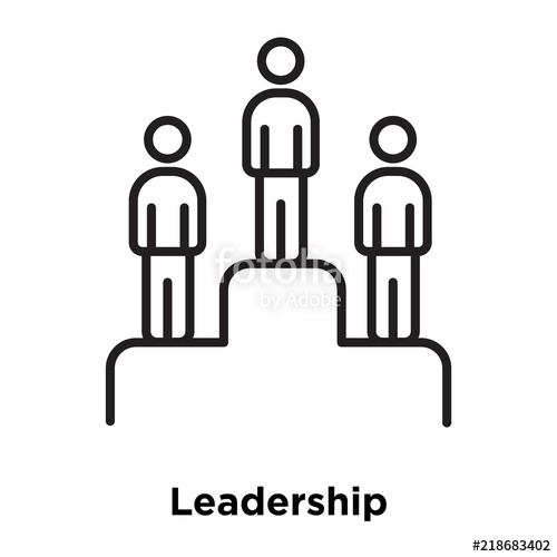 500x500 Leadership Icon Isolated On White Background Simple And Editable