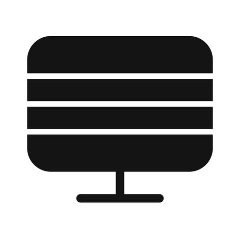 490x490 Monitor Icon Vector Illustration