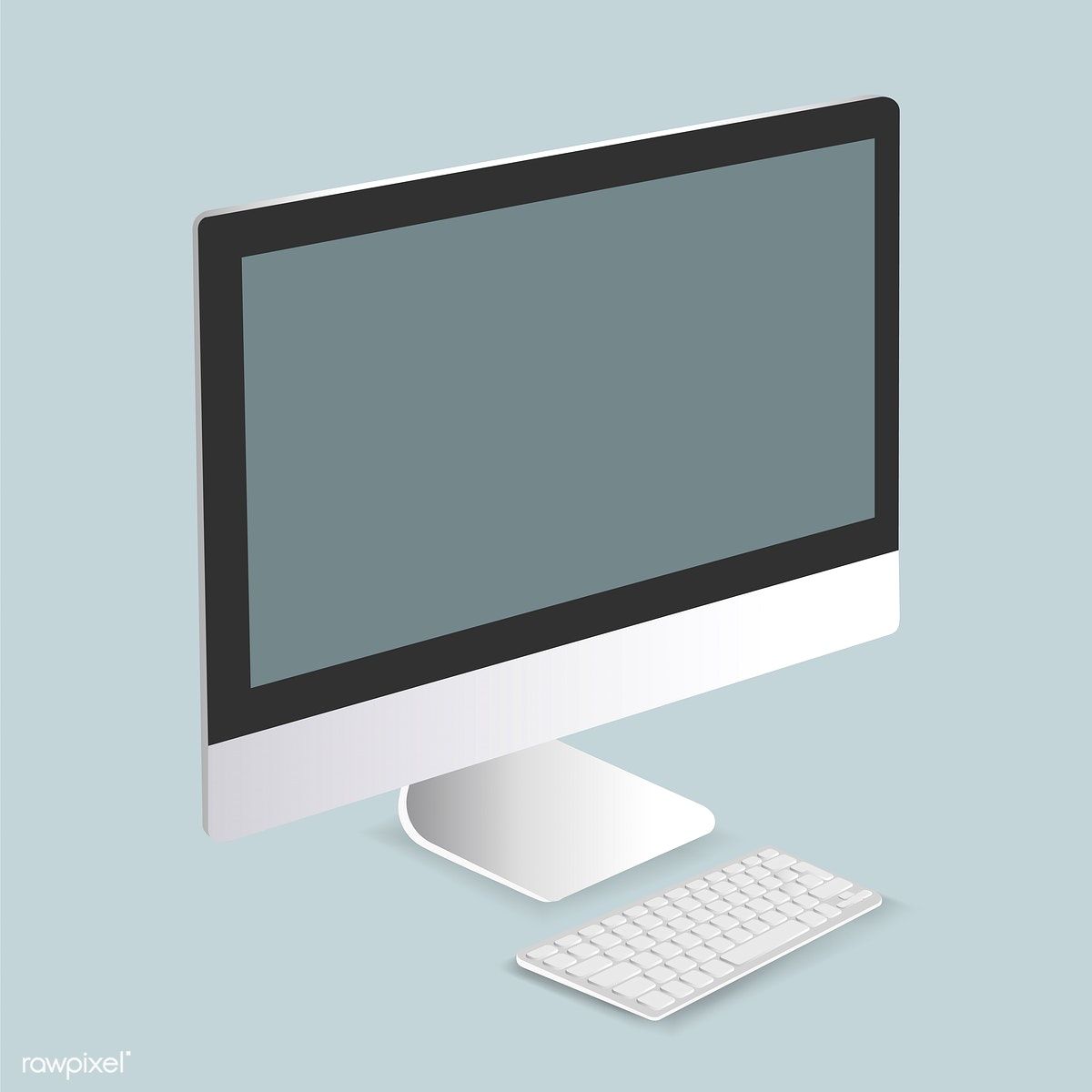 1200x1200 Vector Of Computer Monitor Icon Free Image