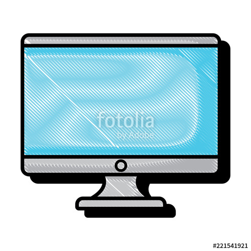 500x500 Computer Monitor Icon Stock Image And Royalty Free Vector