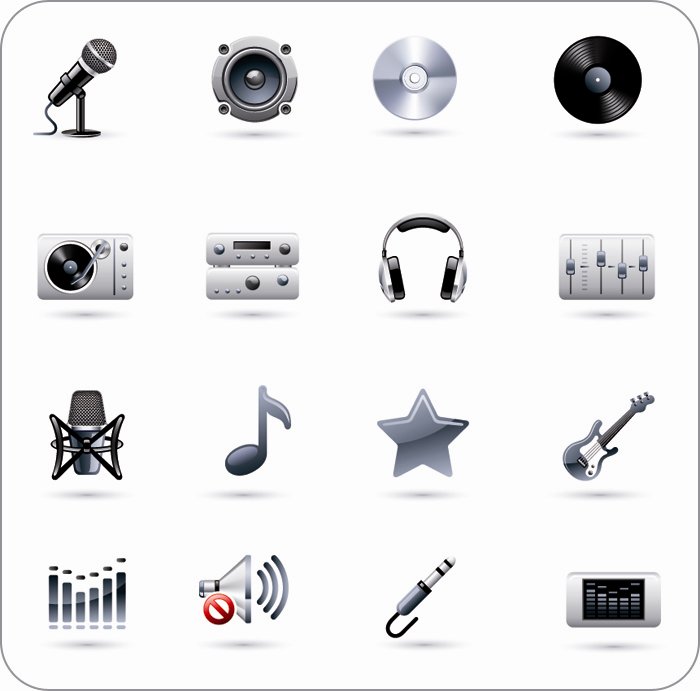 700x691 Free Stuffs Music Icon Set