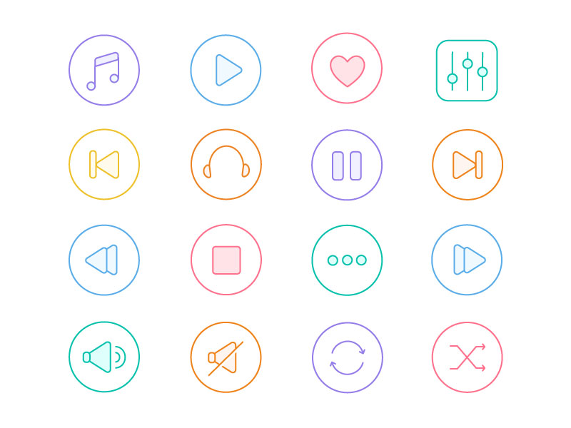 800x600 Music Icons Free Giveaway