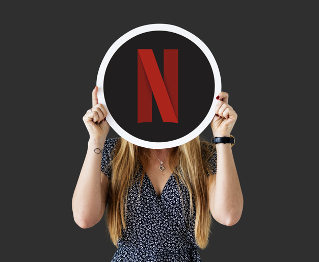 626x514 Woman Showing A Netflix Icon Photo Free Download