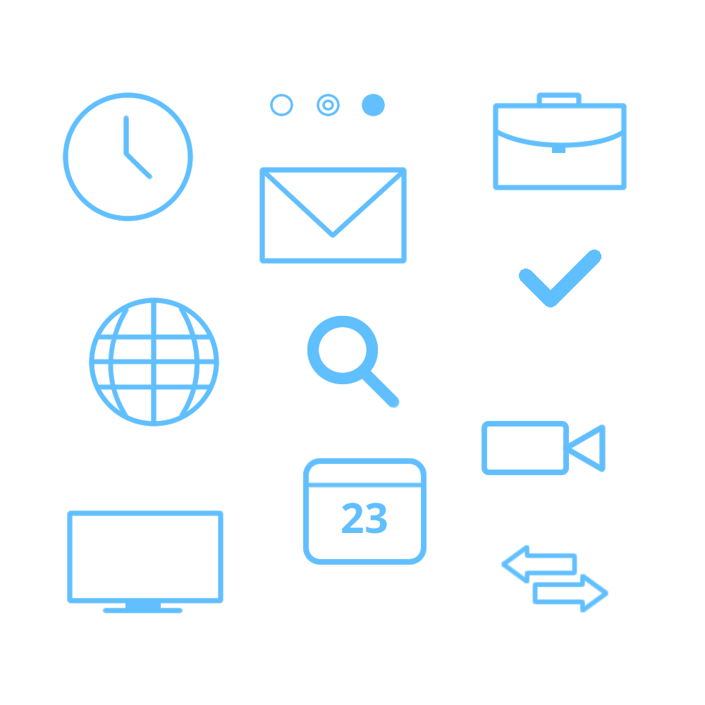 1000x1000 Free Flat Office Icon Pack