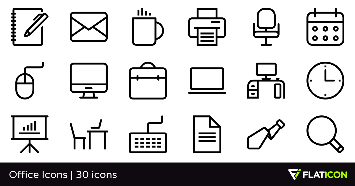 1200x630 Office Icons Free Icons