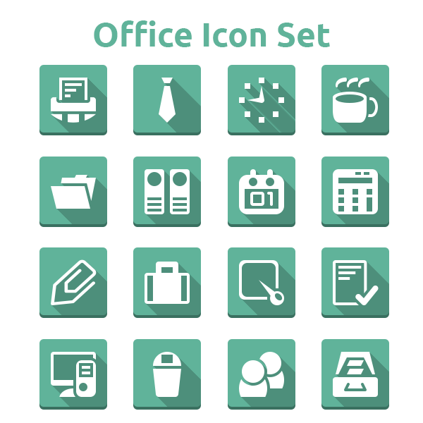 600x600 Office Icon Set
