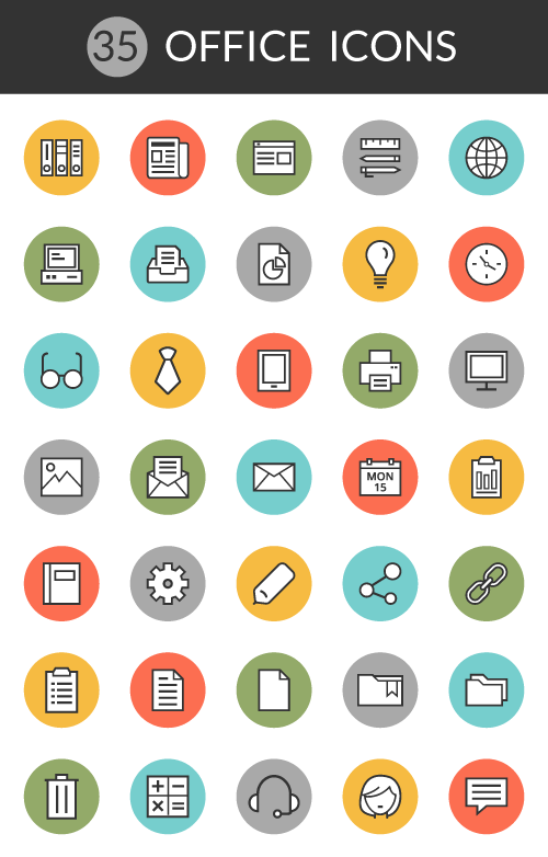500x782 Free Office Icon Pack Very Cool Website Example Office Icon