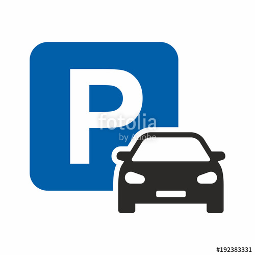 500x500 Car Parking Icon Stock Image And Royalty Free Vector