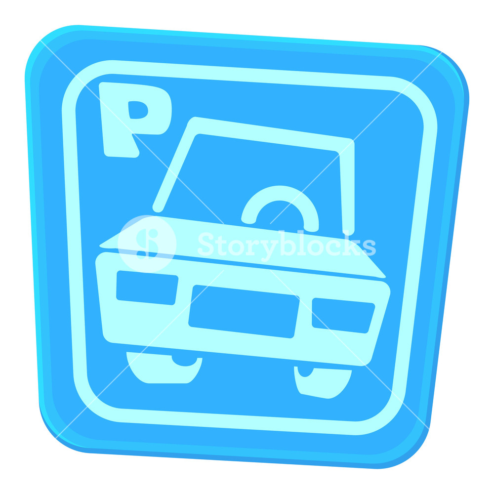 1000x1000 Car Parking Icon Cartoon Illustration Of Car Parking Vector Icon