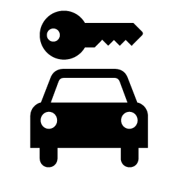 256x256 Car, Car Rental, Locked, Parking Icon
