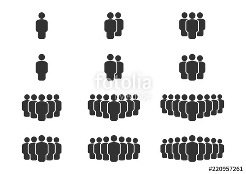 500x354 People Icons Person Work Group Team Vector Stock Image