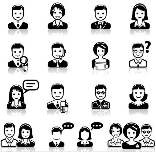 506x495 Business People Icons Vector Free Download