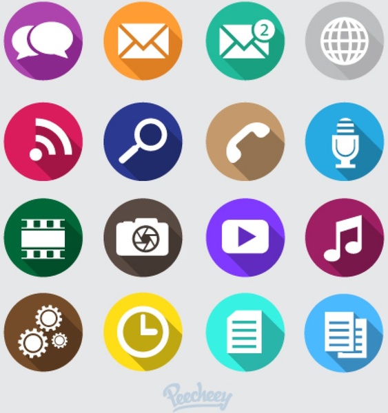 563x600 Mobile Phone Icons Free Vector In Adobe Illustrator