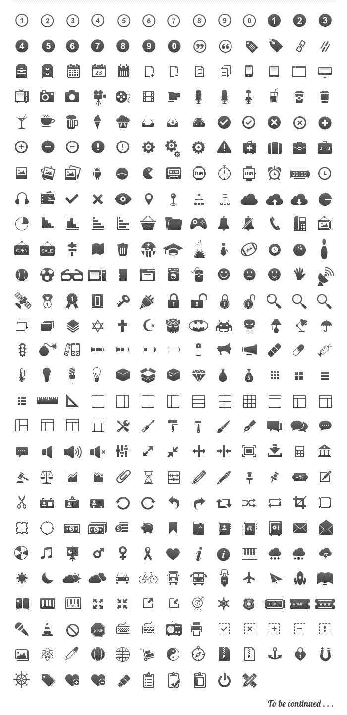 700x1440 Free Icons Set Designed
