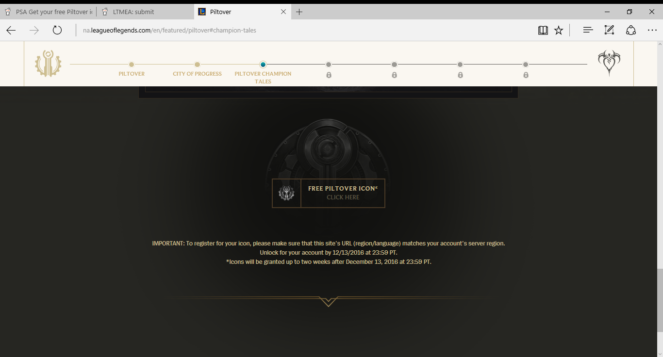 1366x736 Psa Get Your Free Piltover Icon