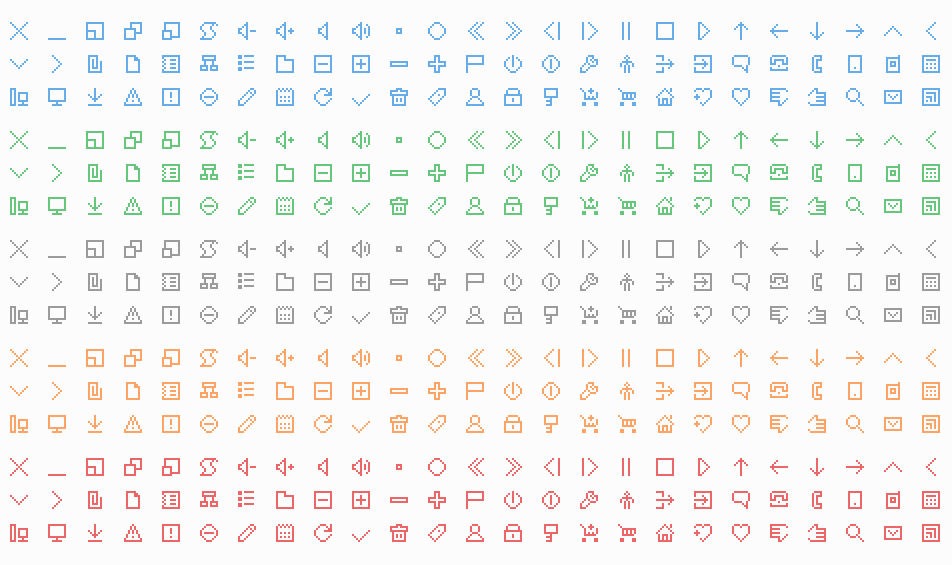 952x565 Free Pixel Style Icon Set Free Icon All Free Web Resources