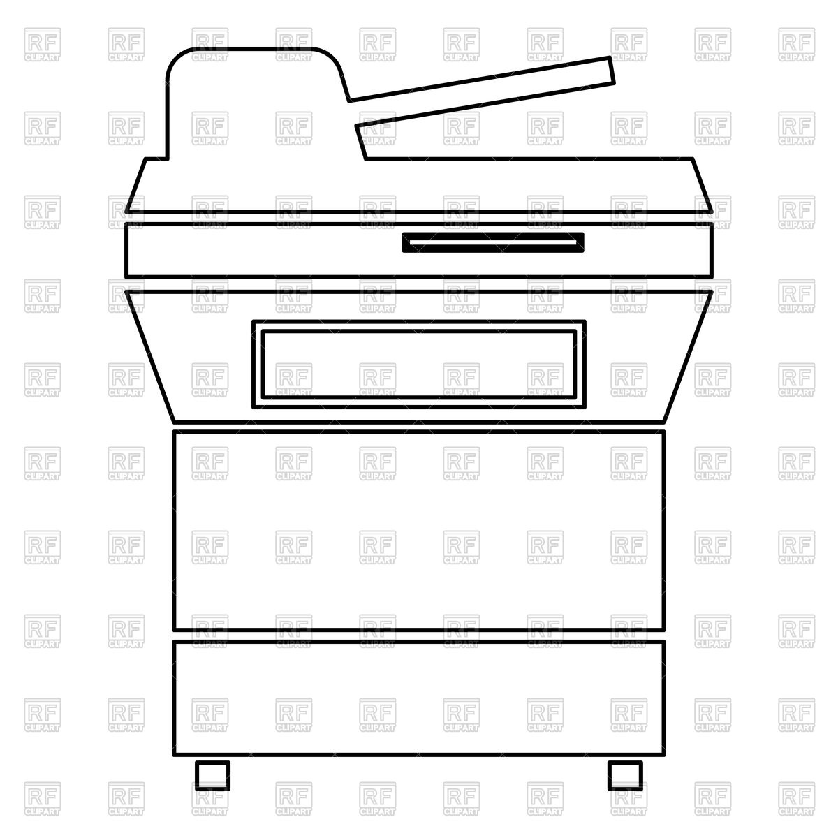 1200x1200 Multifunction Printer Icon Vector Image Of Icons And Emblems