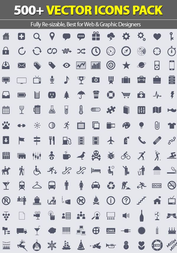 Vector Icons Pack With Graphic Digital Design Free 600x856 Vector Icons Pack With Graphic Digital Design Free