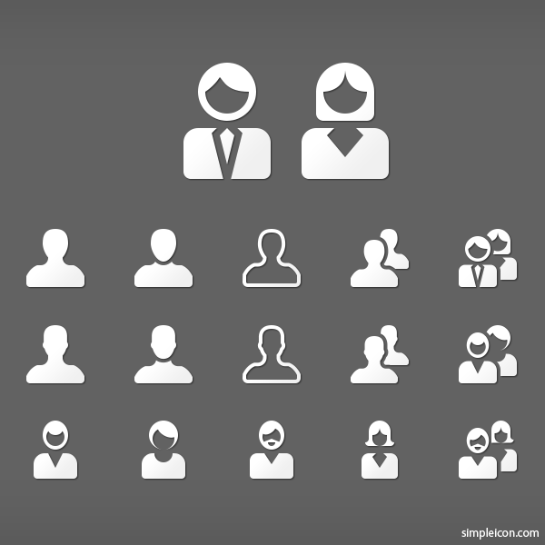 User Icon Set 600x600 User Icon Set