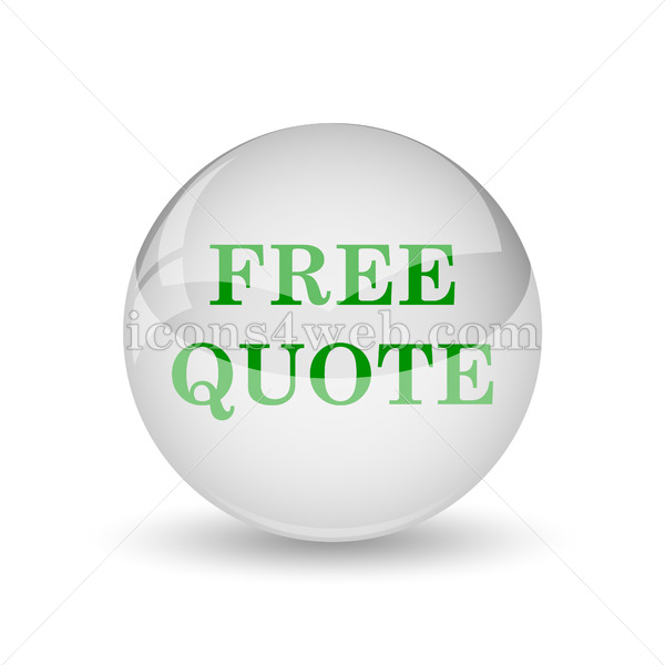 600x600 Free Quote Glossy Icon Free Quote Glossy Button