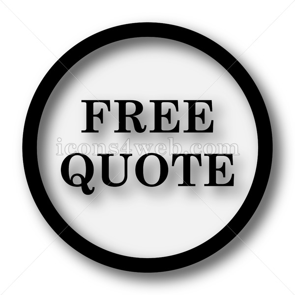 600x600 Free Quote Simple Icon Free Quote Simple Button