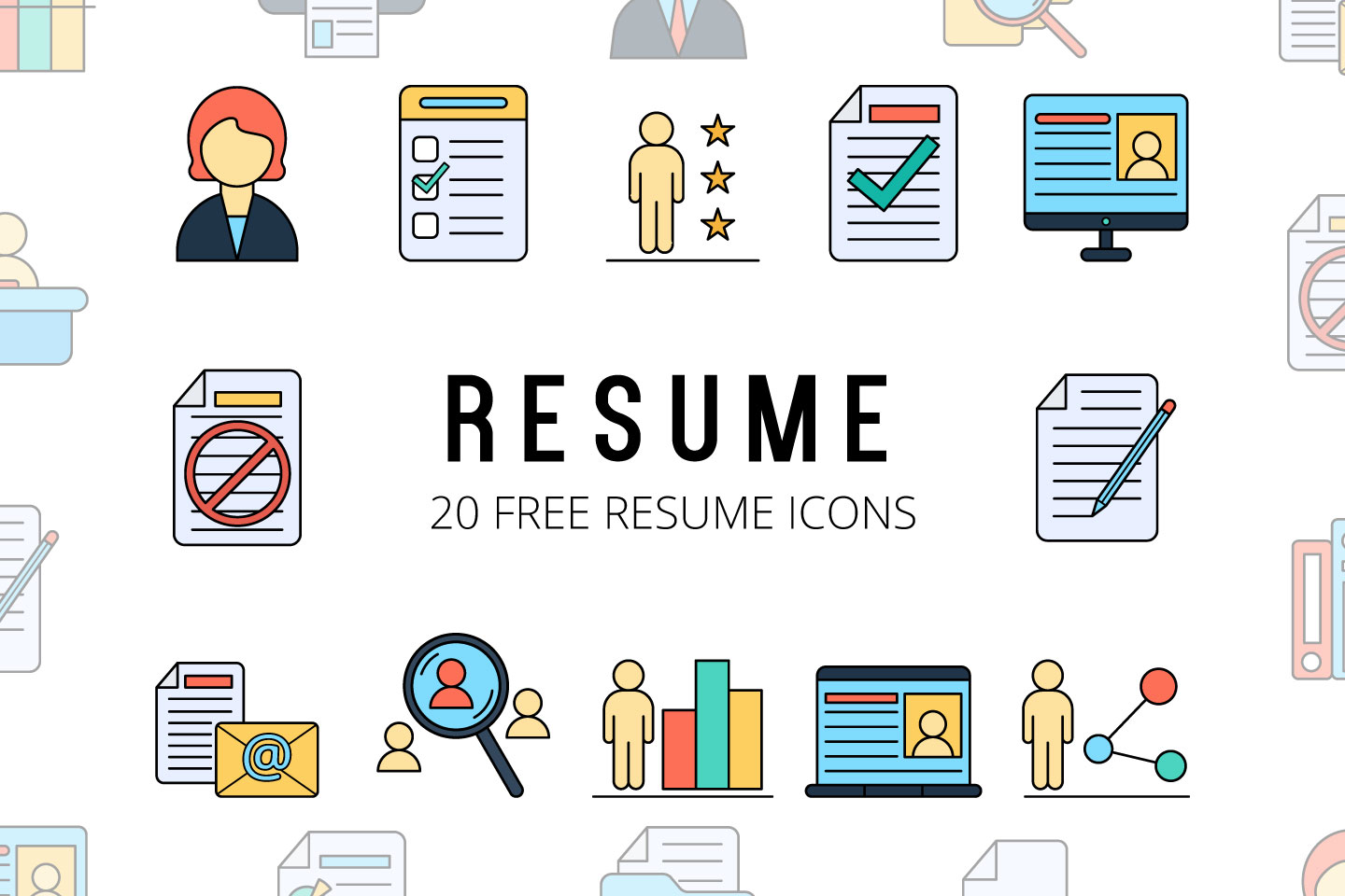 Free Resume Icon At Vectorified Com Collection Of Free Resume Icon Free For Personal Use