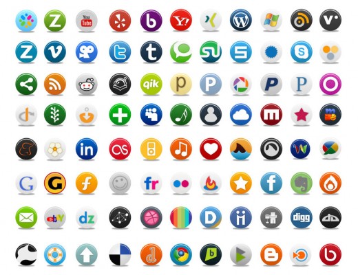 520x400 Remarkable Free Social Media Icon Packs