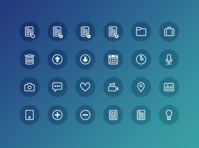 670x500 Newest Free Minimalist Icon Sets For Designers