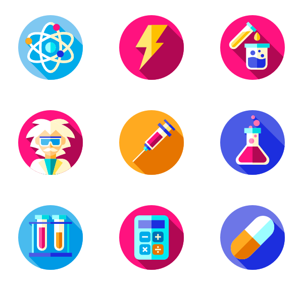 600x564 Mad Science Icon Packs