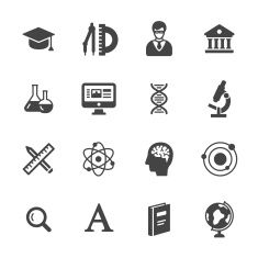 235x235 Best Science Icons Images In Vector Art, Clip Art, Pictures