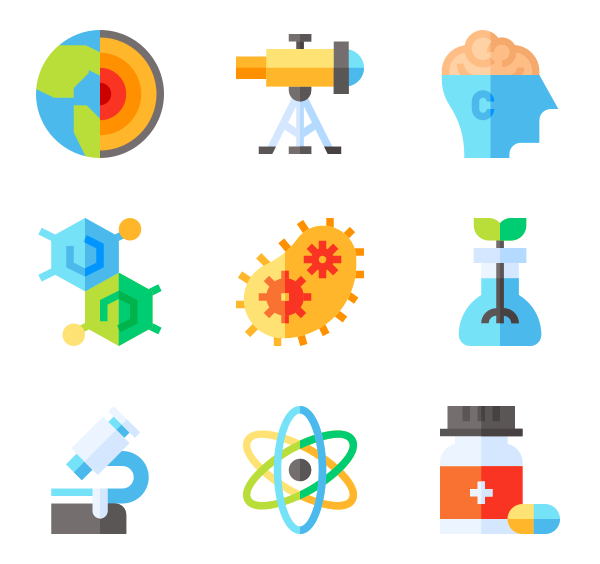 600x564 Science Icon Packs