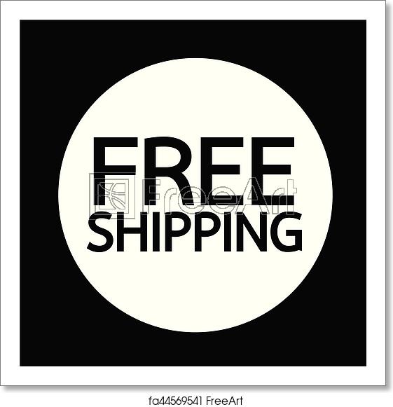 561x581 Free Art Print Of Free Shipping Icon Freeart