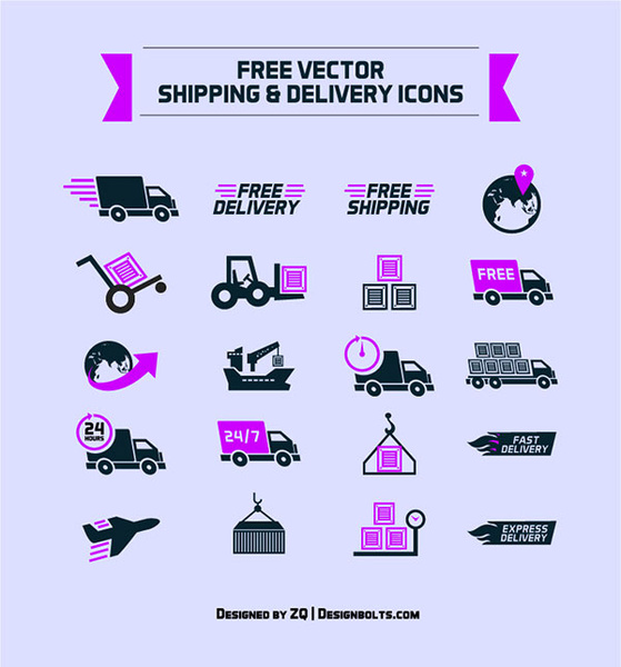 559x600 Free Shipping Delivery Vector Icon Set Free Vector In Adobe