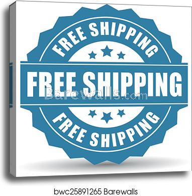 382x390 Free Shipping Icon, Canvas Print Barewalls Posters Prints