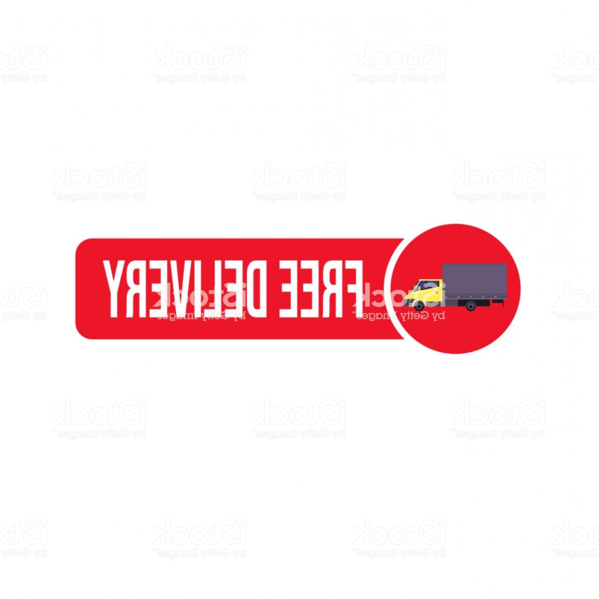 1228x1228 Free Delivery Truck Icon Isolated Sticker Badge Logo Design