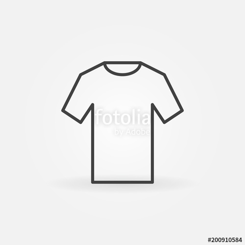 T Shirt Icon Vector Outline Tshirt Sign Stock Image And Royalty 500x500 T Shirt Icon Vector Outline Tshirt Sign Stock Image And Royalty