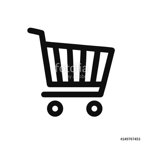 500x500 Shop Cart Icon, Buy Symbol Shopping Basket Icon For Stock