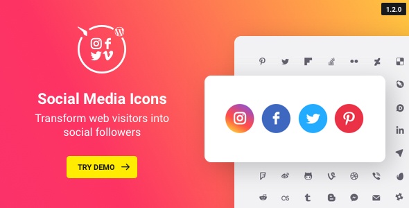 Wordpress Social Media Icons Social Icons Plugin 590x300 Wordpress Social Media Icons Social Icons Plugin