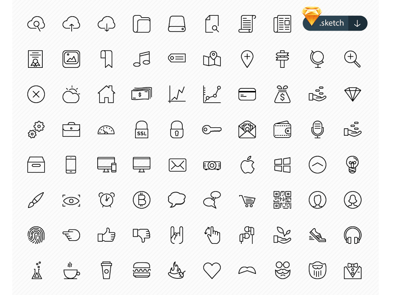 800x600 Beautiful Free Icons Sketch Freebie