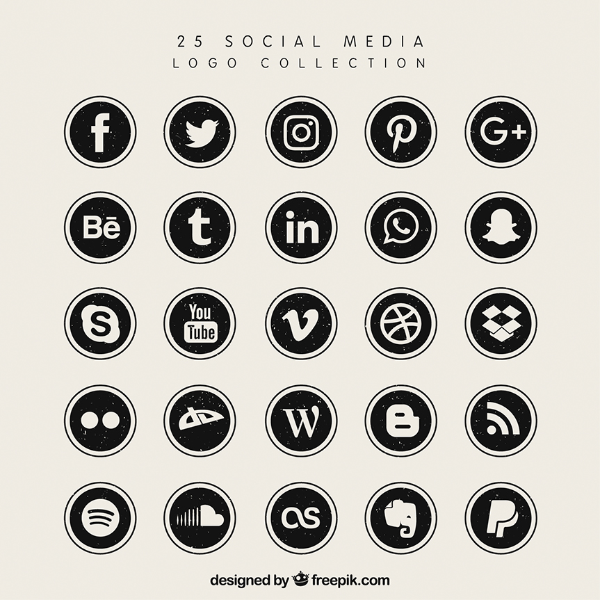 863x863 Free Social Media Icon Sets To Download