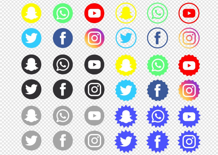 Free Social Media Icon Set In Png Format 720x512 Free Social Media Icon Set In Png Format