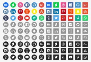 300x207 Social Media Icons Vector Png, Transparent Social Media Icons