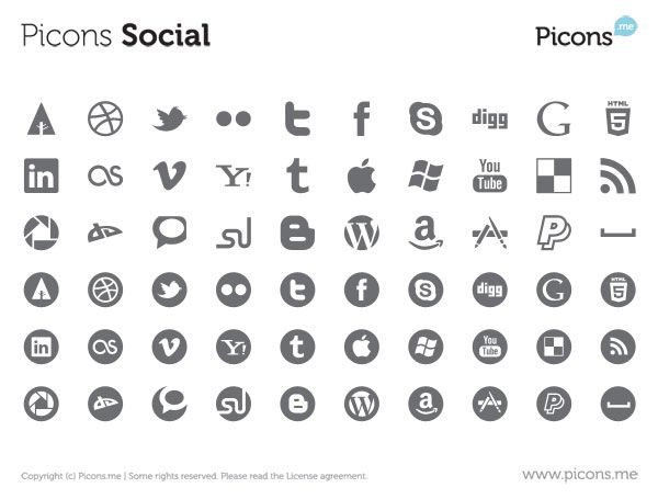 600x455 Free, Vector Icon Packs For Social Media Graficos Vector