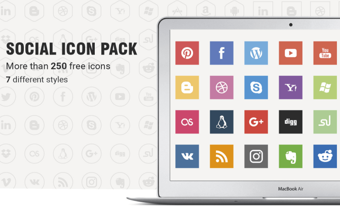 671x427 Best Social Media Icon Sets For Free Download
