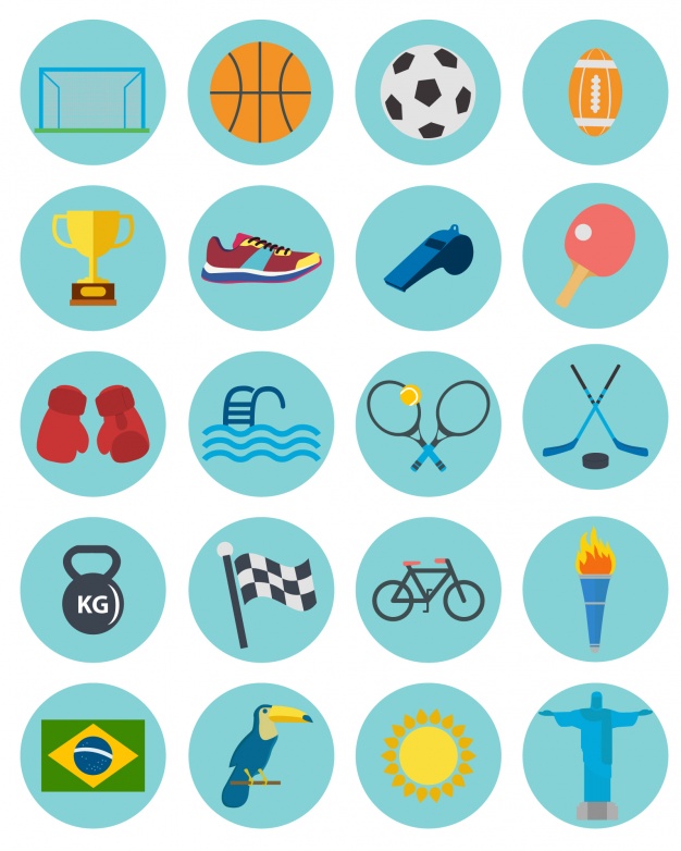 Sport Icons Collection Vector Free Download 626x782 Sport Icons Collection Vector Free Download