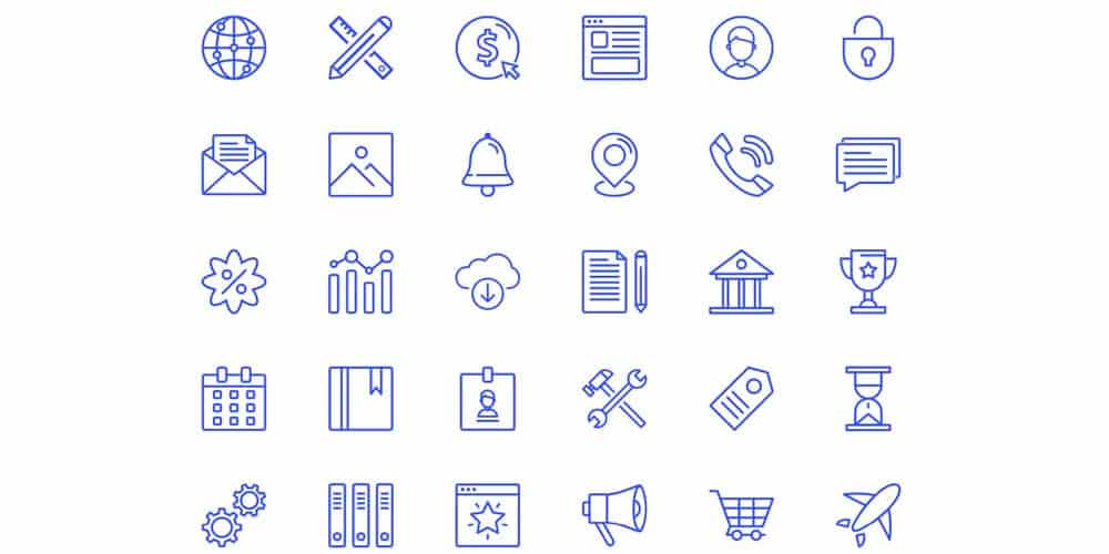 1000x500 Best Free Icon Sets