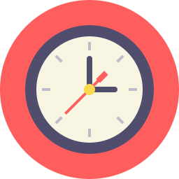 256x256 Clock Icon Flat